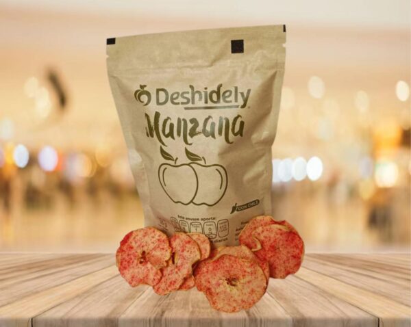 manzana deshidratada con chile